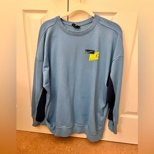 Nike Blue Oversized Crewneck Size L